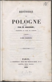 Histoire de Pologne, T. 1