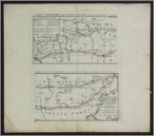 Polnische Reise Karte über die vornehmsten Passagen von Dresden nach Warschau auf zweyerley Wegen I) über Breslau, Peterkau und II) über Lissa. Kalicz. Zweyter Blat des Reise Atlas