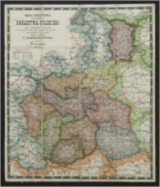 Mapa pocztowa gubernii Królestwa Polskiego wraz ze skorowidzem i wykazaniem wszelkich dróg oraz odległości od nich