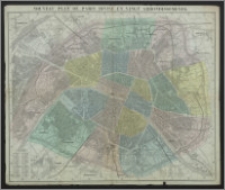Nouveau Plan de Paris Divise en Vingt Arrondissements