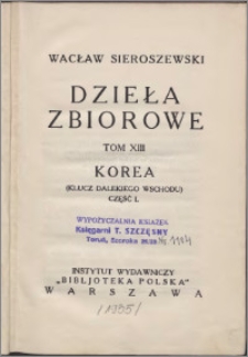 Korea : (klucz Dalekiego Wschodu). Cz. 1