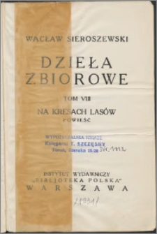 Na kresach lasów : powieść