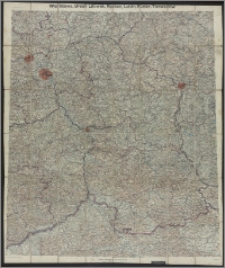 Warszawa, Brest-Litowsk, Radom, Lublin, Kielze, Tomaszów : [mapa topograficzna] / bearb. v. d. Kartogr. Abteilung des Stellvertretenden Generalstabes der Armee