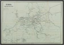 Europa : mapa sieci kolejowej