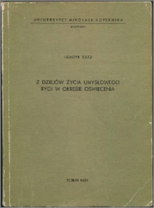 Z dziejów życia umysłowego Rygi w okresie oświecenia