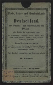 Post- & Reise-Karte von Deutschland und den Nachbarstaaten