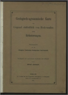 Geologisch-agronomische Karte der Gegend südöstlich von Hohensalza