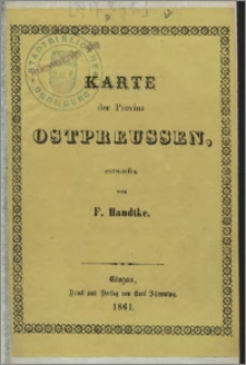 Karte der Provinz Ostpreussen