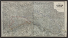 Karte von Schlesien, Sachsen, Nord Böhmen