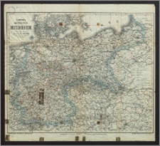 Eisenbahn- und Reise-Karte vom Deutschen Reiche