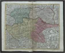 Archiducatus Austriae Inferioris accuratissima tabula ditiones in suos Quadrant
