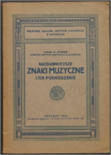 Najdawniejsze znaki muzyczne i ich pochodzenie