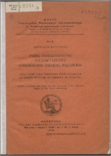 Próba charakterystyki paleobotanicznej Dąbrowskiego Zagłębia Węglowego = Essai d'une caractéristique paléobotanique du bassin houiller de Dąbrowa en Pologne