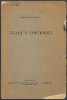 Uwagi o Koperniku
