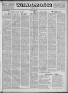 Wiadomości, R. 4, nr 35/36 (178/179), 1949