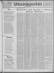 Wiadomości, R. 4, nr 39 (182), 1949