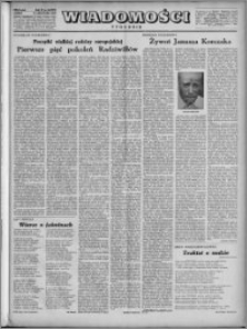 Wiadomości, R. 4, nr 46 (189), 1949