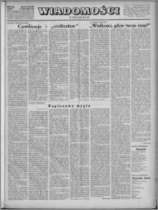 Wiadomości, R. 4, nr 48 (191), 1949
