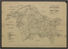 Regierungsbezirk Bromberg : amtliche Entfernungskarte des Kreises Schwetz
