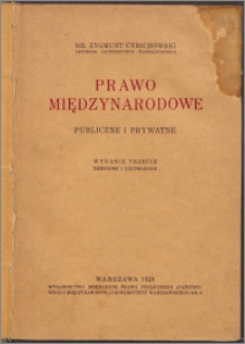 Prawo międzynarodowe publiczne i prywatne