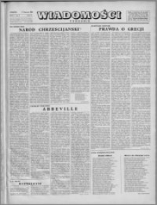 Wiadomości, R. 1, nr 9 (9), 1946