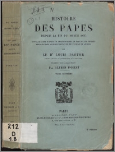 Histoire des papes depuis la fin du Moyen Âge : ouvrage écrit d'après un grand nombre de documents inèdits extraits des archives secrètes du Vatican et autres. T. 8, [Léon X (suite)]