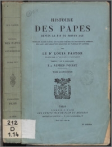 Histoire des papes depuis la fin du Moyen Âge : ouvrage écrit d'après un grand nombre de documents inèdits extraits des archives secrètes du Vatican et autres. T. 14, Marcel II et Paul IV (1555-1559)