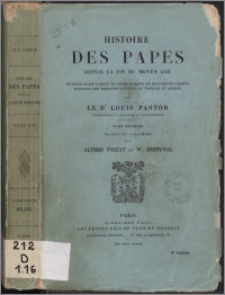 Histoire des papes depuis la fin du Moyen Âge : ouvrage écrit d'après un grand nombre de documents inèdits extraits des archives secrètes du Vatican et autres. T. 16, Pie IV (1559-1565) (suite)