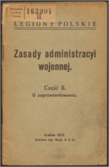 Zasady administracji wojennej