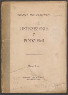 Ostrzeżenie z podziemi