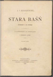 Stara baśń : powieść z dziewiątego wieku