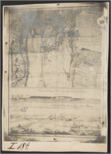 Plan von [...] Thorn. Profil vom Bastion Nr 4. nebst der Stad-mauer und Graben. Prospect von der Alt und Neu Stad Thorn