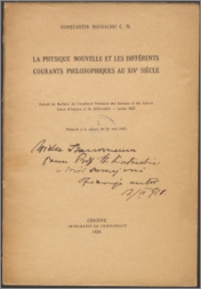 La physique nouvelle et les différents courants philosophiques au XIVe siècle