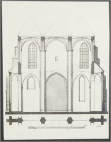 [Toruń, przekrój poprzeczny przez korpus nawowy Bazyliki katedralnej św. Jana Chrzciciela i św. Jana Ewangelisty]