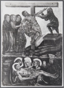 [Toruń, Zdjęcie z krzyża i opłakiwanie - fragment dawnego ołtarza głównego z kościoła Wniebowzięcia Najświętszej Marii Panny i Bł. ks. Stefana W. Frelichowskiego]