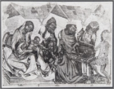 [Toruń, Pokłon Trzech Króli i Ofiarowanie Dzieciątka w światyni - fragment dawnego ołtarza głównego z kościoła Wniebowzięcia Najświętszej Marii Panny i Bł. ks. Stefana W. Frelichowskiego]