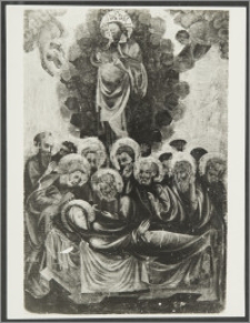 [Toruń, Zaśnięcie i Wniebowzięcie Marii - fragment dawnego ołtarza głównego z kościoła Wniebowzięcia Najświętszej Marii Panny i Bł. ks. Stefana W. Frelichowskiego]