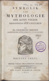 Symbolik und Mythologie der alten Völker besonders der Griechen. T. 3