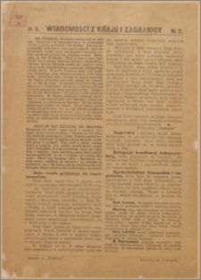 Wiadomości z kraju i zagranicy Nr 2