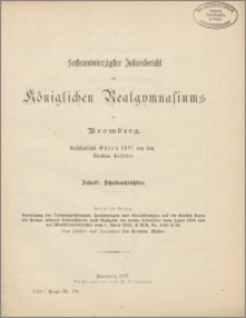 Sechsundvierzigster Jahresbericht des Königlichen Realgymnasiums zu Bromberg