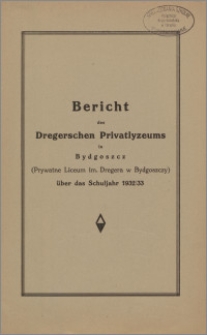 Bericht des Dregerschen Privatlyzeums in Bydgoszcz