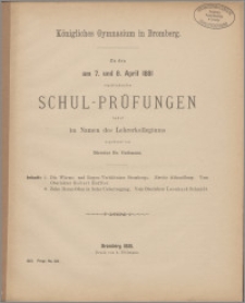 Die Wärme- und Regen-Verhältnisse Brombergs. Zweite Abhandlung