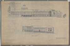 Vorentwurf Theatererweiterung und Kaffeehaus. Ansichten, M 1:200