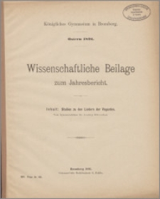 Wissenschaftlich Beilage zum Jahresbericht
