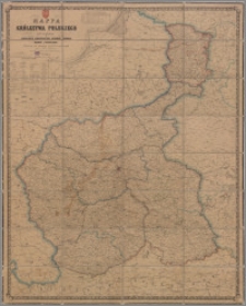 Mappa Królestwa Polskiego pod względem jeograficznym, administracyjnym, duchownym, naukowym, sądowym i przemysłowym
