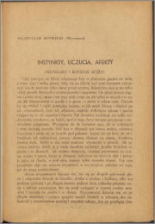 Instynkty, uczucia, afekty