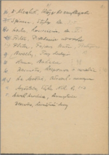 Materiały działalności naukowej Tadeusza Czeżowskiego, cz. 1