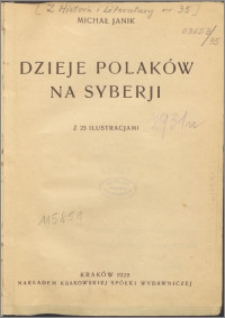 Dzieje Polaków na Syberii