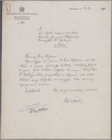 Materiały działalności naukowej i społecznej Tadeusza Czeżowskiego, cz. 1