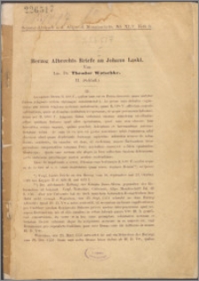 Herzog Albrechts Briefe an Johann Laski